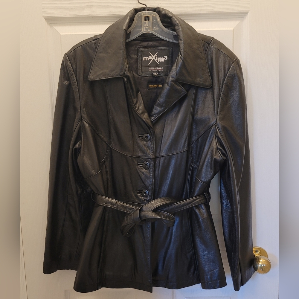 Wilsons Leather Black Jacket